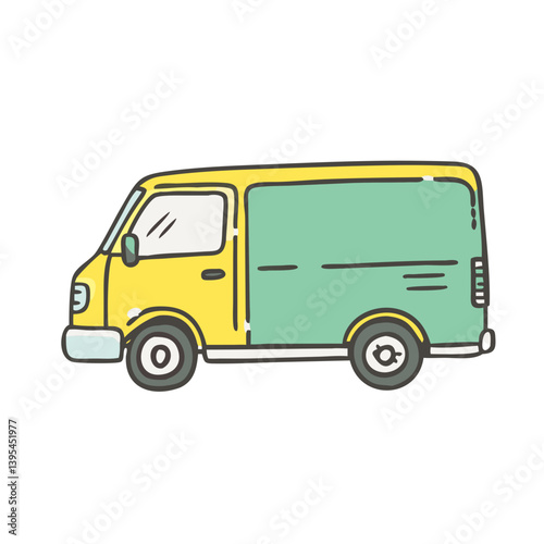 cargo van icon, cargo van vector illustration-simple illustration of cargo van, perfect for cargo van logos and icons