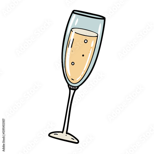 champagne flute icon, champagne flute vector illustration-simple illustration of champagne flute, perfect for champagne flute logos and icons