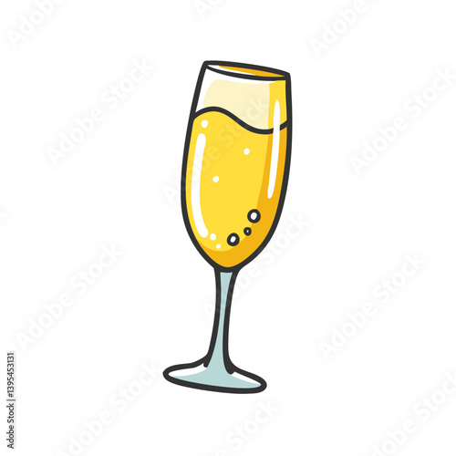 champagne flute icon, champagne flute vector illustration-simple illustration of champagne flute, perfect for champagne flute logos and icons