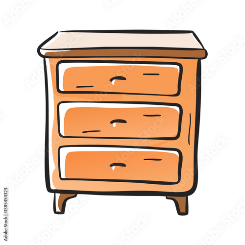 chest of drawers icon, chest of drawers vector illustration-simple illustration of chest of drawers, perfect for chest of drawers logos and icons