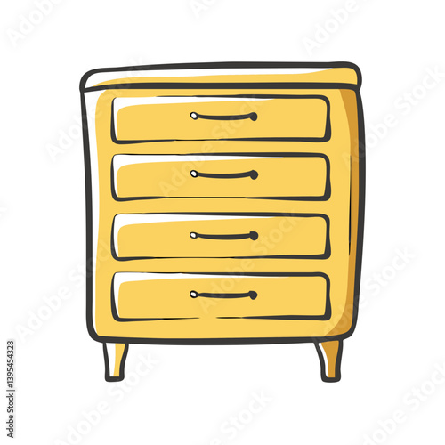 chest of drawers icon, chest of drawers vector illustration-simple illustration of chest of drawers, perfect for chest of drawers logos and icons