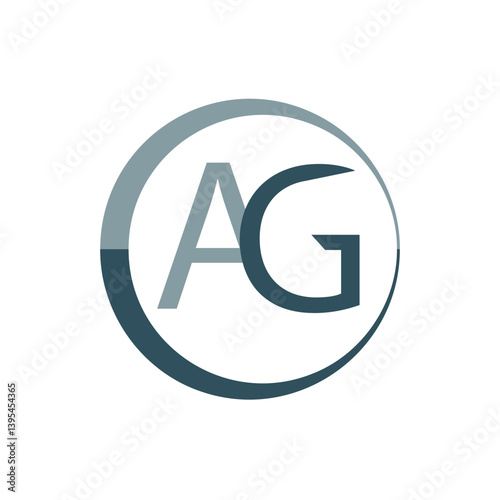 Free Download letter ag logo. simple typography letter logo template - GFXLoad