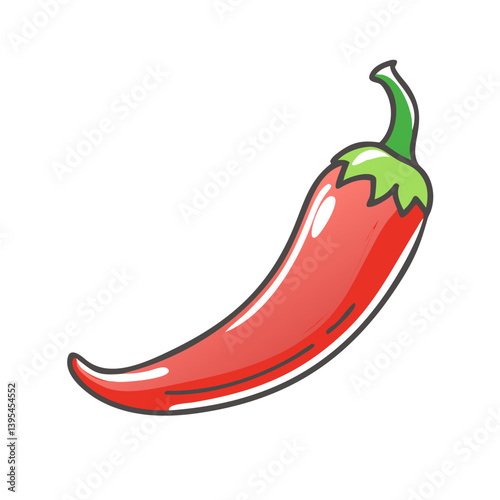 chili pepper icon, chili pepper vector illustration-simple illustration of chili pepper, perfect for chili pepper logos and icons