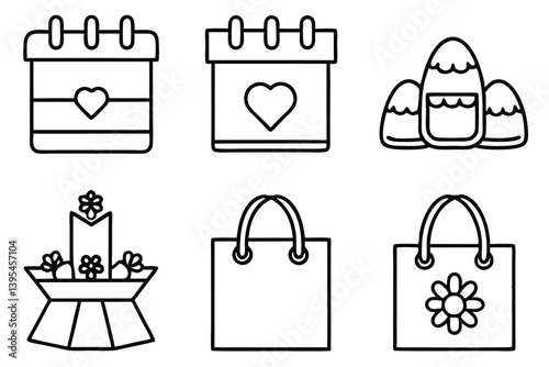 Containing Wedding Dreams Illustrated in Line Art
