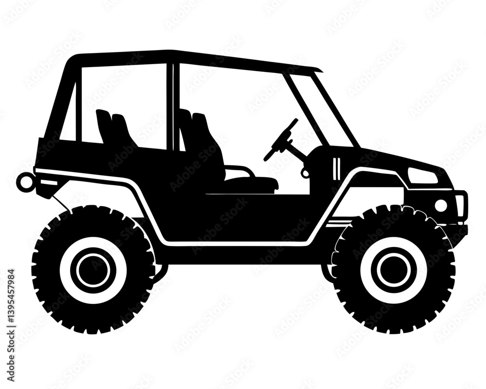 Naklejka premium UTV Car Vector Silhouettes & Icons | High-Quality SVG Files for Design & Print