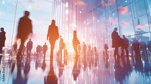 Professionals in a modern technology driven office setting