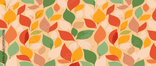 Obraz na płótnie autumn leaf nature pattern Seamless Elegant abstract background vector design w salonie
