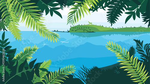 Professional New Zealand Design Illustration over Green Background Vector for Projects