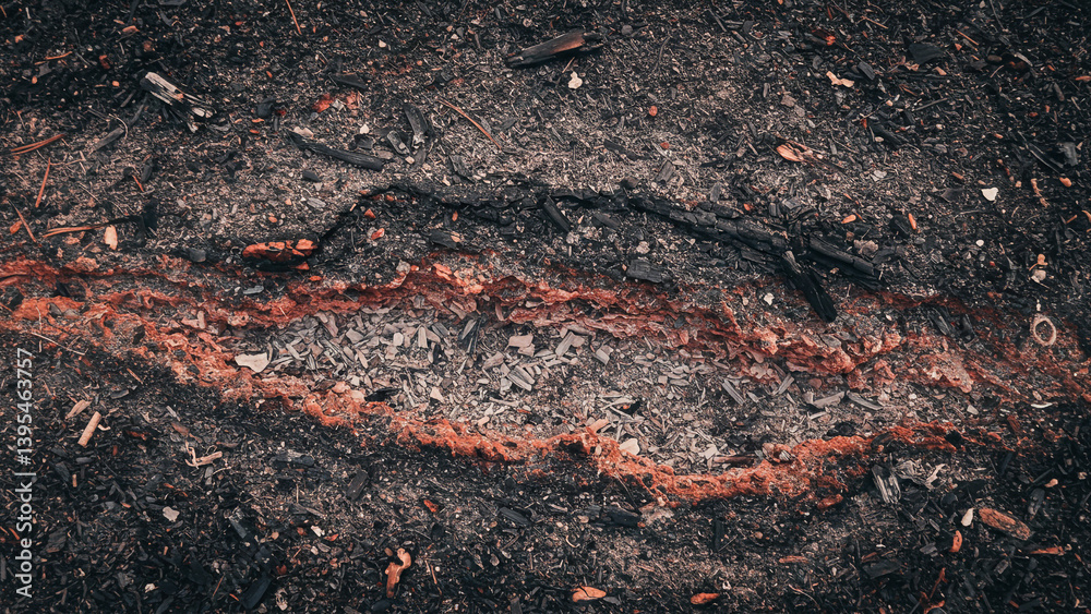 Veined Volcanic Rock Texture Dark Lines Natural Mineral Structure Veined Volcanic Rock Texture Dark Lines Natural Mineral Structure