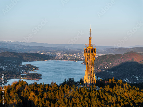 Wörthersee Pyramidenkogel Sunset, Klagenfurt Austria  -Carinthia(Kärnten)