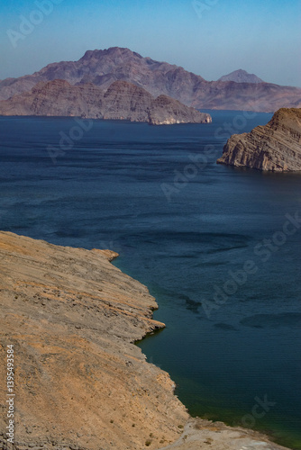 Obraz na płótnie Oman, 03-06-2025: details of Khor Najd, a stunning fjord in the Musandam Peninsula (Ruus Al Jibal) known for its natural beauty, peaceful setting and the bioluminescence of its waters w salonie