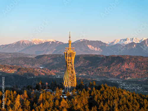 Wörthersee Pyramidenkogel Sunset, Klagenfurt Austria  -Carinthia(Kärnten)