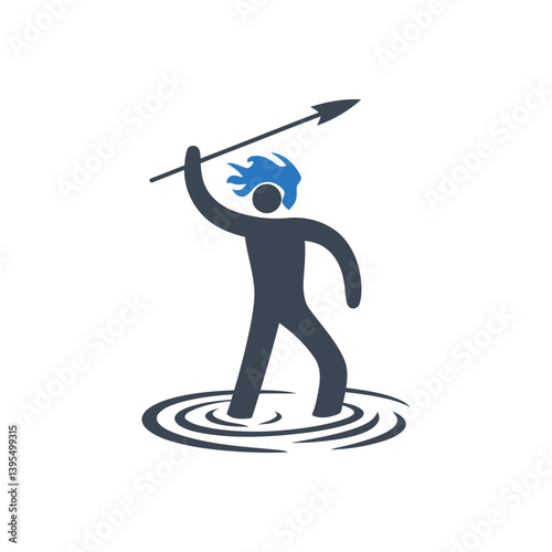 Warrior Spear Throw Icon