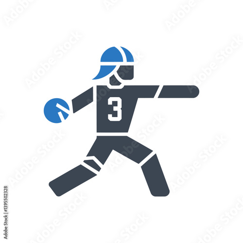 Lacrosse Player Action icon