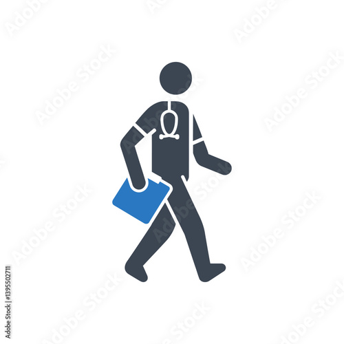 Doctor with Stethoscope icon