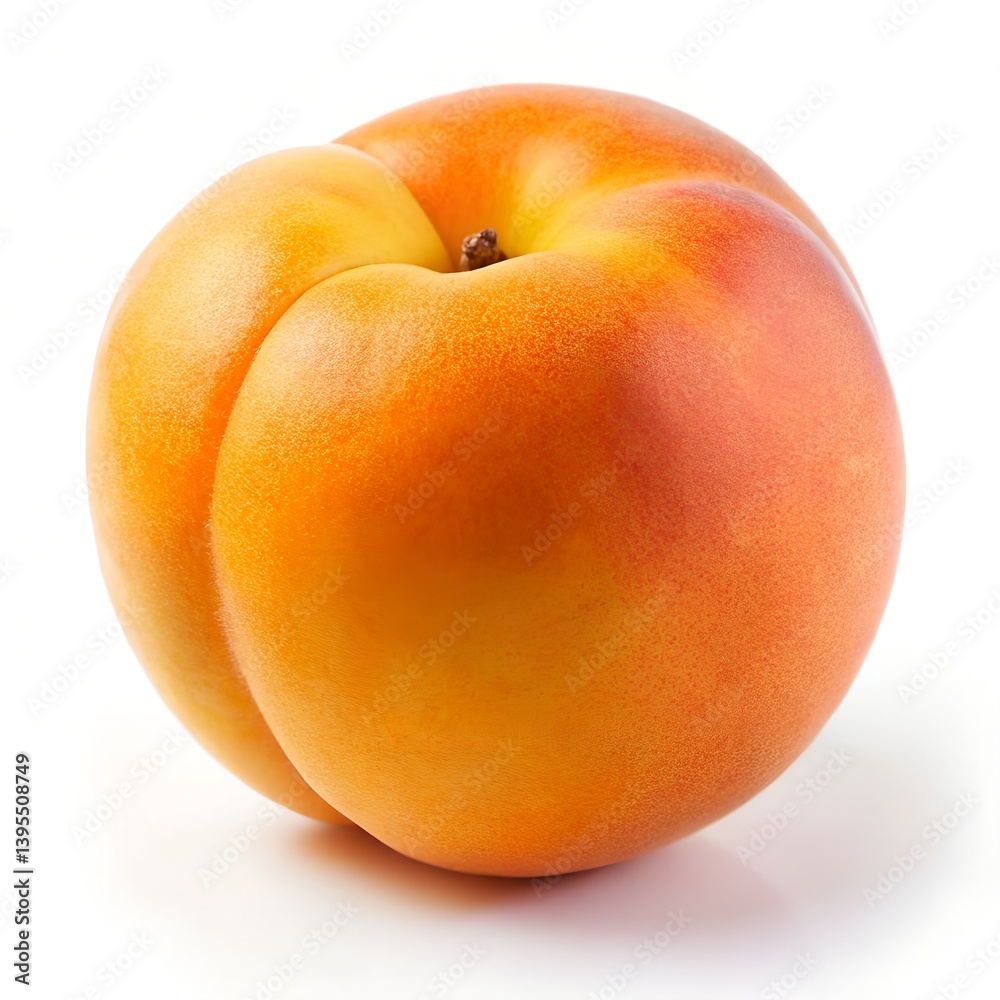 ripe peach isolated on white ripe peach isolated on white