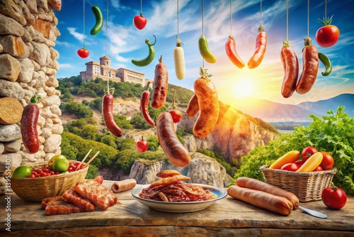 Surreal Mallorca Sausage Making: Sun-Drenched Pork Skins & Island Traditions