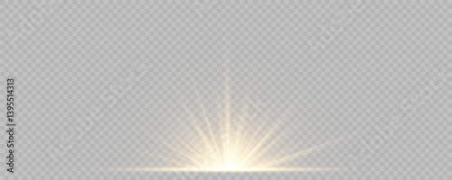 Light blast spreads rapidly with vivid glowing sharpness. Transparent sun flare flickers across digital artwork scene. Sparkling particles flow softly in radiant explosion field. Magic burst releases