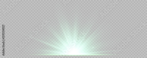 Radiant light burst forms celestial flash of brilliance. White flare glows with shimmering halo on glassy space. Star spark explodes softly in high-impact shine effect. Magic dust twinkles