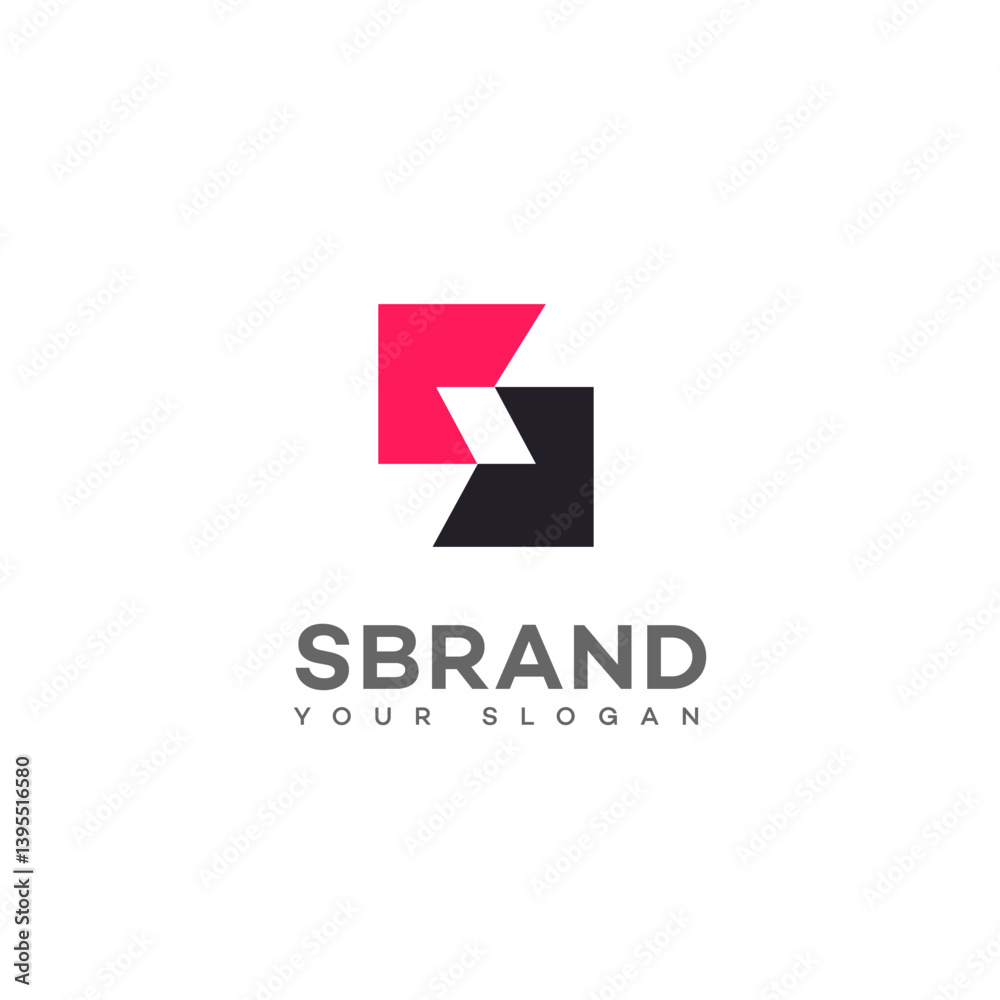 Abstract Modern Geometric S Brand Logo Design Template Abstract Modern Geometric S Brand Logo Design Template