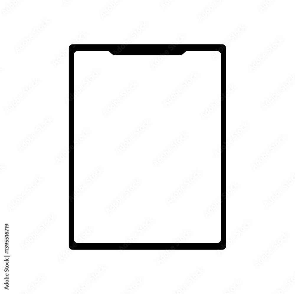 Tablet mockup with blank screen. Vector illustration Tablet mockup with blank screen. Vector illustration