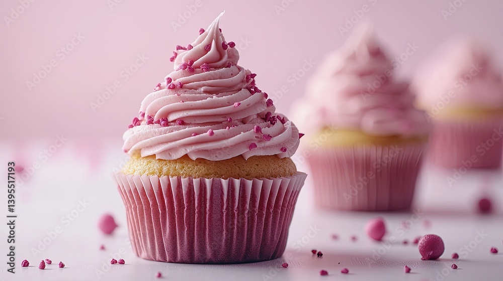 Tempting Cupcakes Decorated with Delightful Pink Frosting Perfect for Any Celebration or Sweet Treat Tempting Cupcakes Decorated with Delightful Pink Frosting Perfect for Any Celebration or Sweet Treat