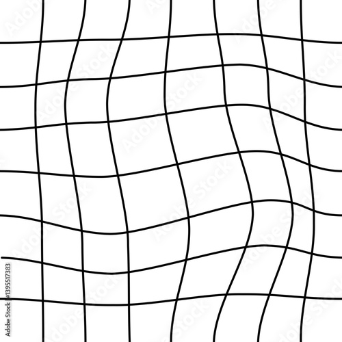 Black and White Abstract Grid Background