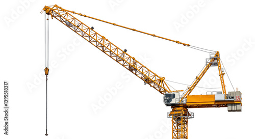 Obraz na płótnie Isolated Construction Crane
