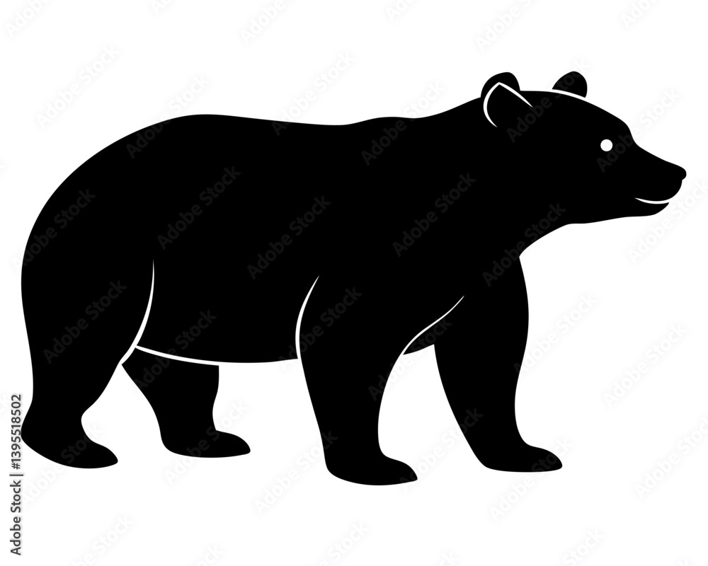 Fototapeta premium Bear Vector Silhouettes & SVG Icons | Wildlife, Adventure & Forest for Crafts & Design