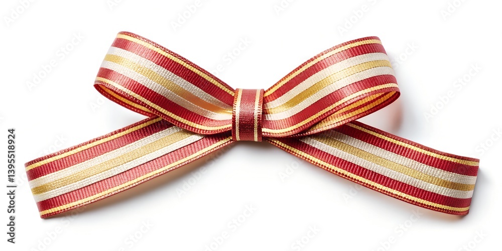Obraz premium red bow isolated on white
