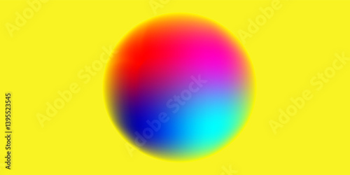 Dotted gradient vector pattern illustration, bluo and yellow halftone polka background graphic, horizontal seamless circle dotted lines,