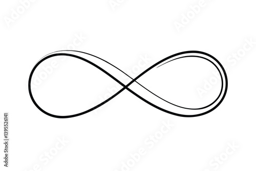 Infinity Symbol, Endless Loop, Continuous Line Art Design
