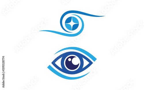 Branding Corporate Health Eye Care vector Logo design template v.5