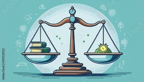 scales of justice and money