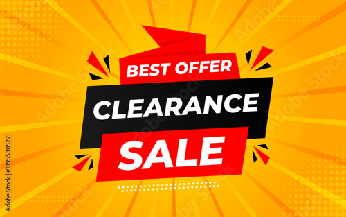 Clearance sale super offer sale banner template. stock clearance background. stock out banner template design for web or social media, Sale special offer. abstract vector design.