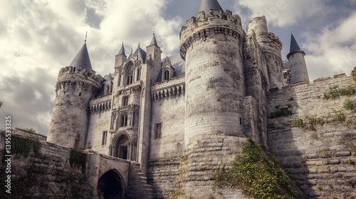 Majestic medieval castle architecture photo
