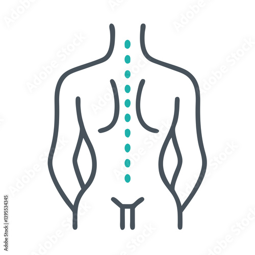 Body Back Spine Icon Design