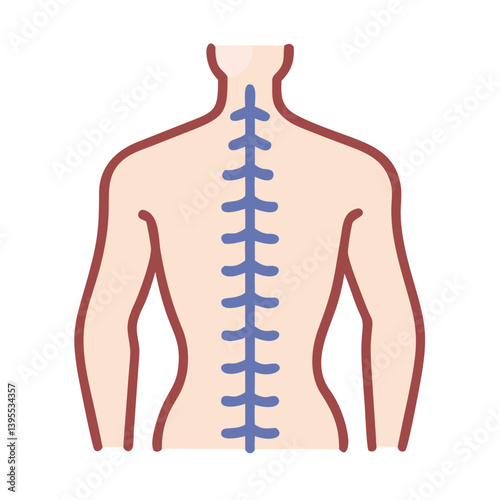 Body Back Spine Icon Design