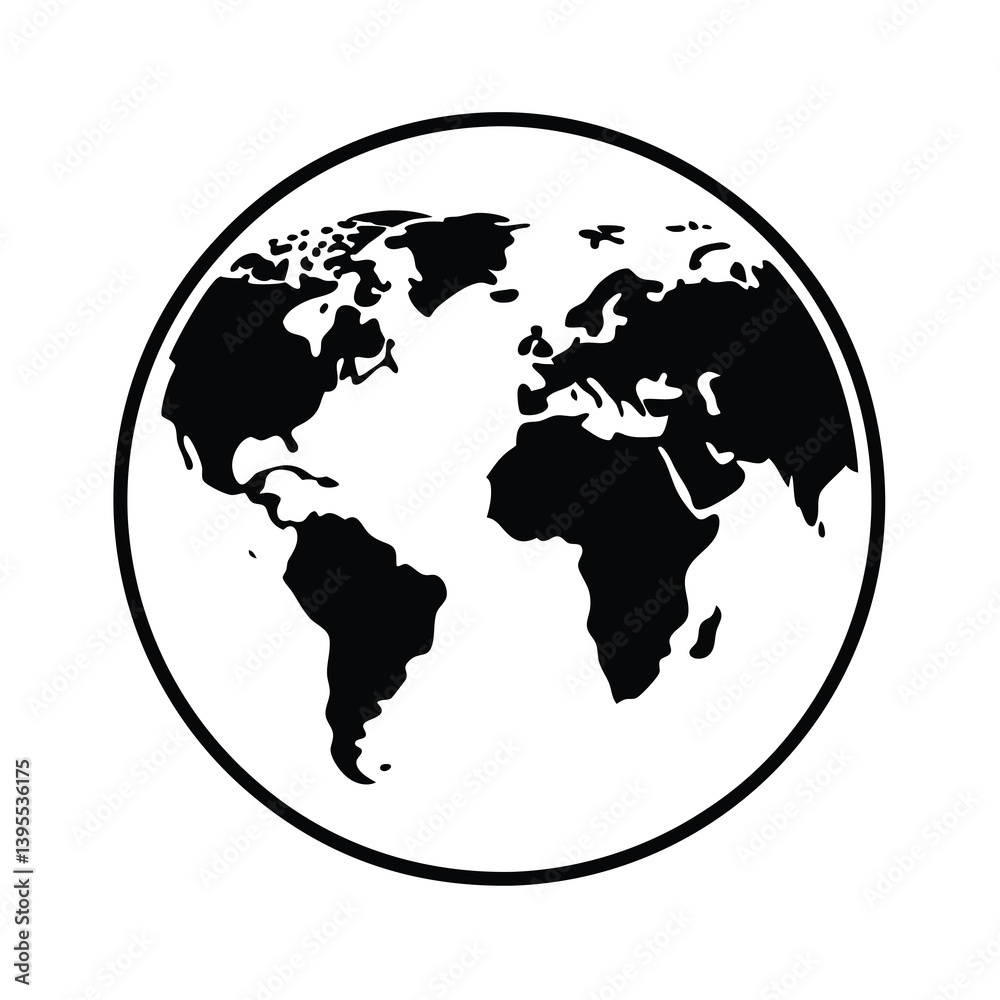 world map with globe world map with globe