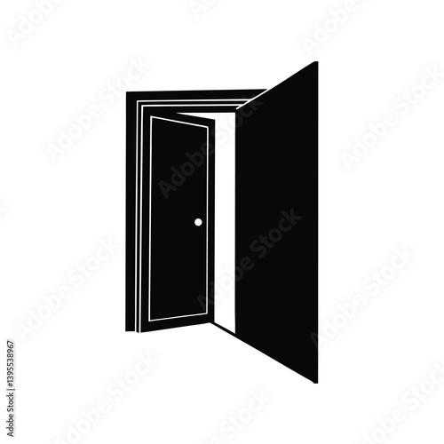 Open Door Icon Entrance, Exit, Opportunity, Passage, Way