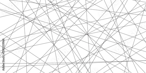 Abstract black lines with white background. Creative and geometric shape with luxury pattern and paper texture design. abstract background with stripes for website design Technology background.	
