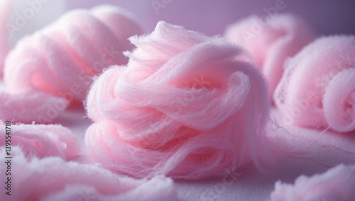 Delicious fluffy cotton candy closeup as a backdrop