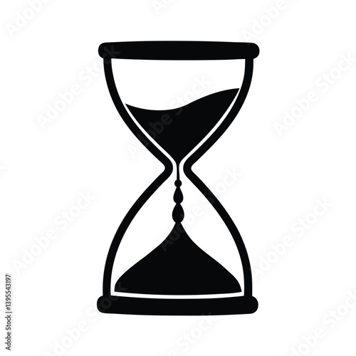 Black Hourglass Icon Time, Sand, Measurement, Passing, Eternity