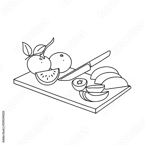 Citrus Fruit Slicing Kitchen Utensils, Oranges, and Preparation