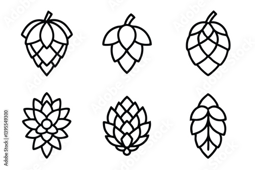 Hop Icon Elegant Minimalist Design for Branding