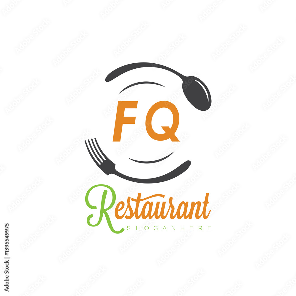 Obraz premium initial monogram logo With restaurant Culinary Circle shape Taste of Tradition logo design. 
