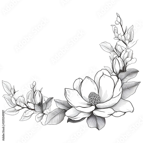 abstract floral background with flowers