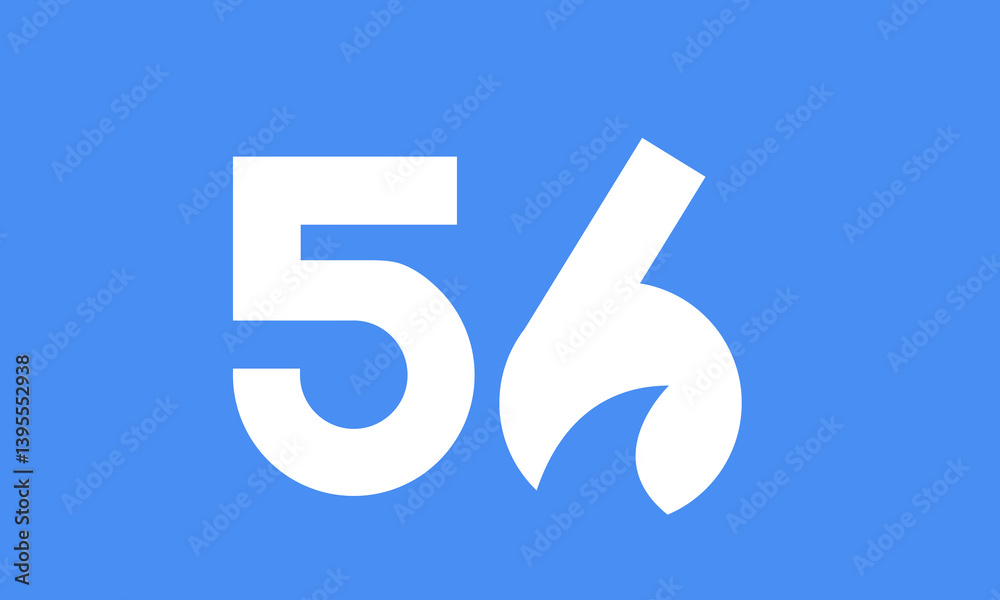 Shark logo number simple modern blue Shark logo number simple modern blue