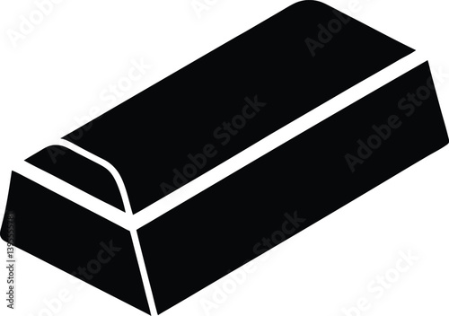 eraser black and white silhouette vector design