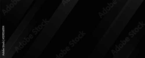 Black abstract background. Elegant dark diagonal shape elements.